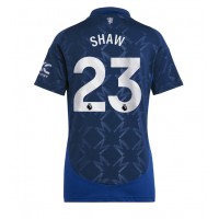 Maglie da calcio Manchester United Luke Shaw #23 Seconda Maglia Femminile 2024-25 Manica Corta